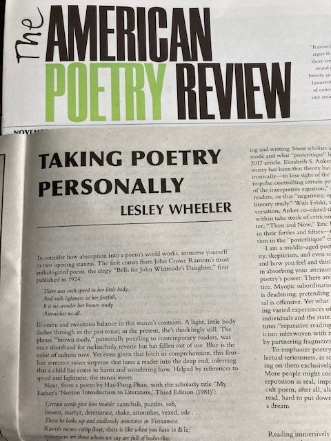 American Poetry Review – News
